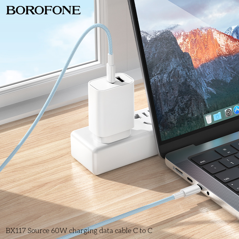 BOROFONE BX117 Source USB-C to USB-C cable NZ